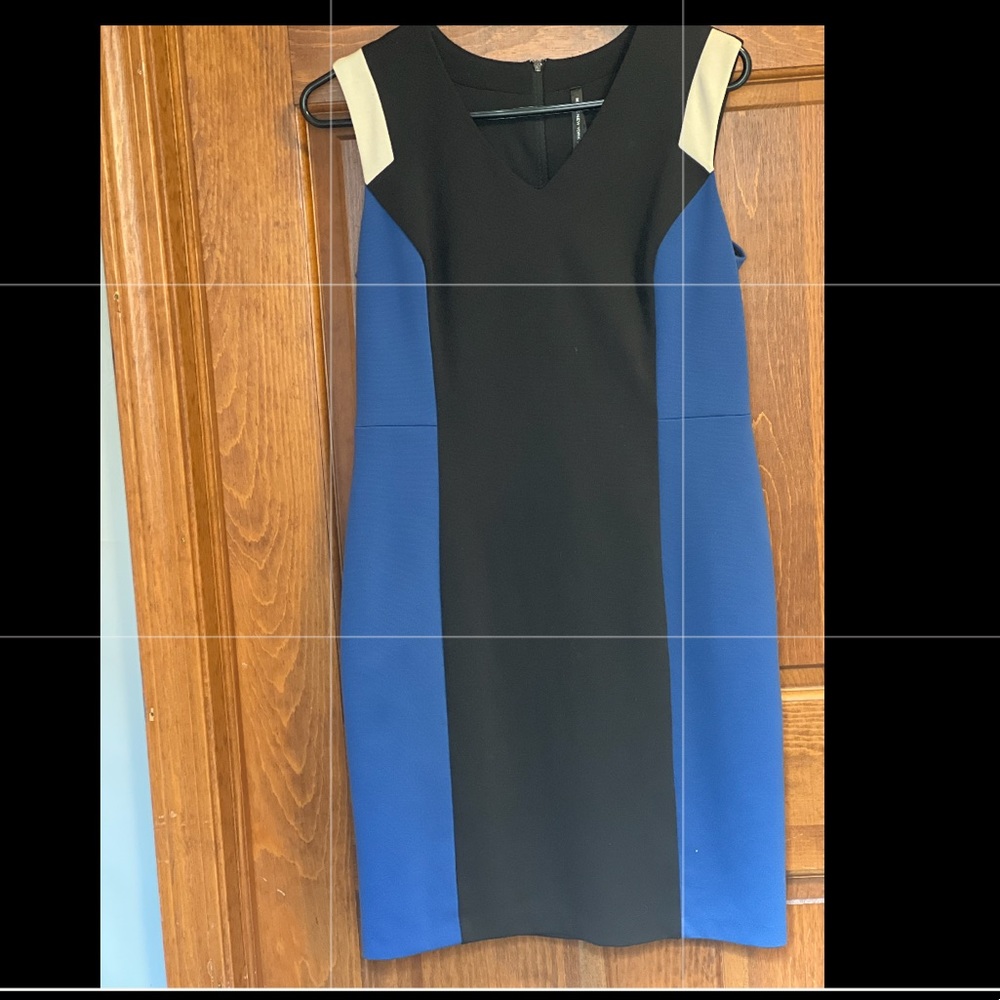 Black/Blue and White Dress
